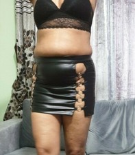 Ringlet Black Mini Skirt PVC