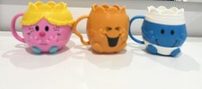 Mr Men Plastic Cups, Mr Bump, Mr Tickle 2019 & Miss Princess 2020 McDonalds VGC