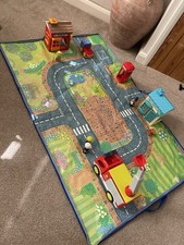 ELC Happyland Playmat Fire Engine Police Station PostOffice TelephoneBox Figures