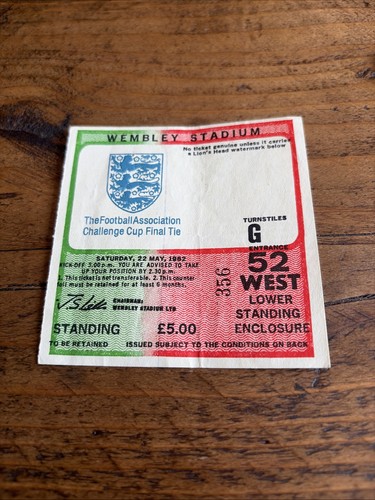 1982 cup final replay - 1982,