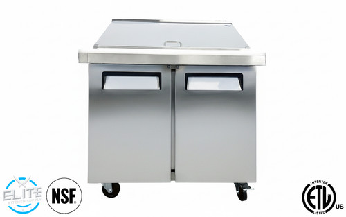 Mega top pizza prep table - mega,