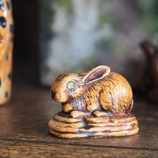Hand Painted Resin Rabbit