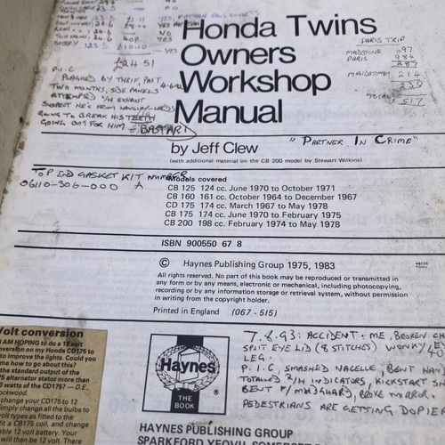 Haynes honda 125 160 - honda,