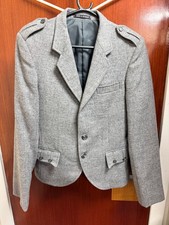 Kilt Jacket Grey Wool Scottish