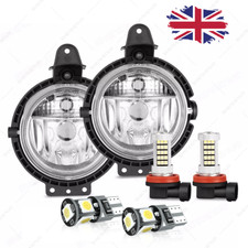 Pair L+R Front Bumper Fog Lights Lamps Kit For BMW Mini Cooper R55 R56 2007-2015