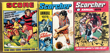 Score annual 1976, Scorcher annual 1978 & Scorcher annual 1979 (bundle of 3)