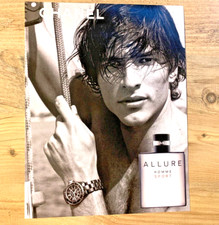 CHANEL HOMME SPORT EDT AFTERSHAVE FRAGRANCE FRAMEABLE ORIGINAL CLASSIC ADVERT