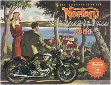 NORTON Brochure 1951 Models