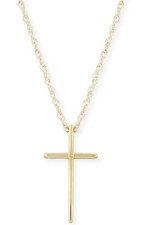 Solid cross necklace - solid,
