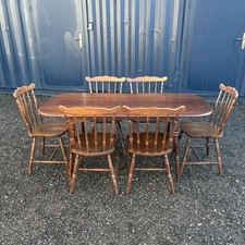 Vintage Dining Table & Six