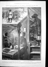 Original Old Antique Print