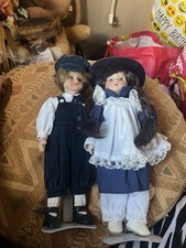 Pair vintage dolls twins - vintage,