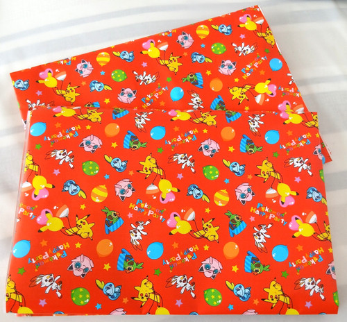 Pokemon gift wrap sheets - pokemon,