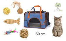 Blue Fabric Cat carrier