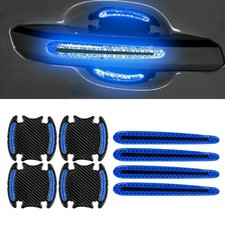 8x Reflective Car Door Handle Scratch Protector Cover Pad Stickers Accessories