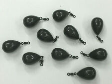 Carp Fishing Weights, Tackle, 10 x Pear Swivel Leads  1.1oz - 3.0oz + FREE GIFT