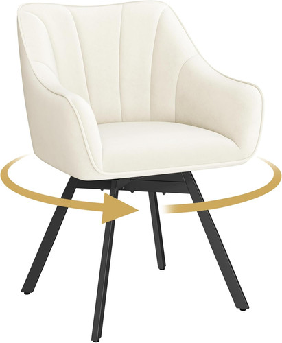Luxury velvet swivel dining - swivel,