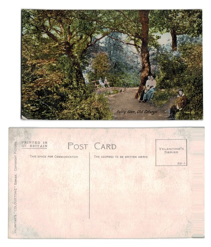 Vintage postcard fairy - vintage,