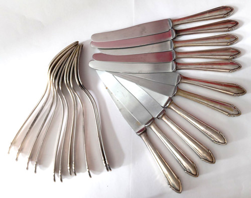 90s silver flatware person - silver,