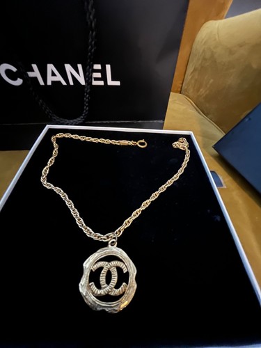 Chanel vintage necklace with - chanel,