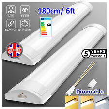 LED Batten Low Profile Ceiling Tube Light 6500K 54W 2FT 4FT 5FT 6FT BATON