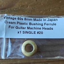 Vintage 60s Made In Japan Plastic Guitar Bushing Ferrule For Machine Heads x1#20