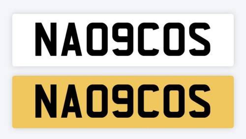 Narcos private number plate - number,