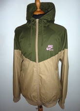 NIKE Sportswear NSW Windrunner Jacket Windbreaker Green Brown Hooded XL Men's