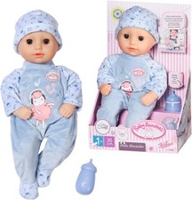Baby Annabell Little Alexander 36cm Soft Bodied Doll With Bottle Pretend Feedin