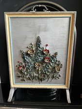 Vintage barbola flowers - vintage, fire