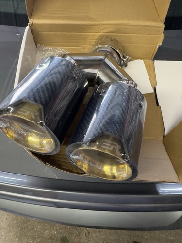 Twin pipe exhaust tips - exhaust,