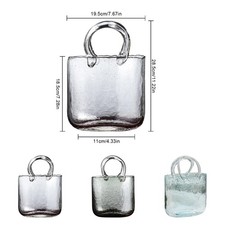 ﹣Glass Purse Vase For