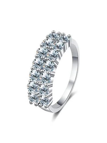 4ct moissanite diamond ring - moissanite,