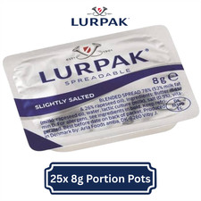 Lurpak Spreadable Slightly Salted Butter Portions 8g x 25