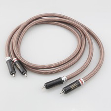 High end OCC HiFi RCA cable, pure copper audio interconnect cable with WBT plug