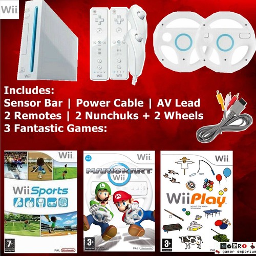 Nintendo wii console - wii, bundle