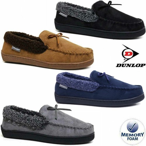 Mens faux suede moccasin - mens,