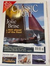 CLASSIC BOAT - MAY 2001 - JOLIE BRISE - NIGEL IRENS SCHOOL PROJECT - SMUGGLERS