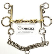 AMIDALE WATERFORD PELHAM DOUBLE JOINTED LOZENGE COPPER MIX HORSE BIT BNWT