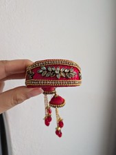 Red adjustable Indian bangle