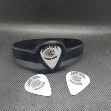 Liquid Death Guitar Picks w/ Bracelet. Hydrate Musician Plectrum