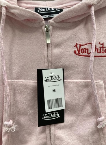 Von dutch velour pink hoodie - von,