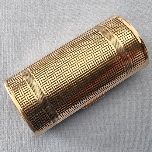 Vintage brass barrel shaped - barrel,