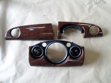 BMW MINI COOPER S ONE 2006 1.6 R50 R52 R53 WOOD EFFECT DASHBOARD FASCIA TRIM SET