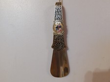 Vintage Metal Shoe Horn Shoe Remover Ornate Matador Bull Fighter Toreador Style