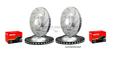 VW GOLF MK4 ANNIVERSARY 1.9 GT TDI FRONT & REAR DRILLED GROOVED BRAKE DISCS PADS