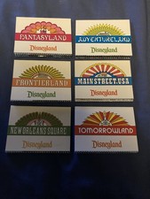 Vintage Disneyland Adventureland Main Street Postcard Book Stubs – No Postcards