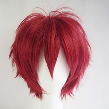Anime Short Wig Party Straight Hair Cosplay Full Wigs New Cosplay Wig Women Men！