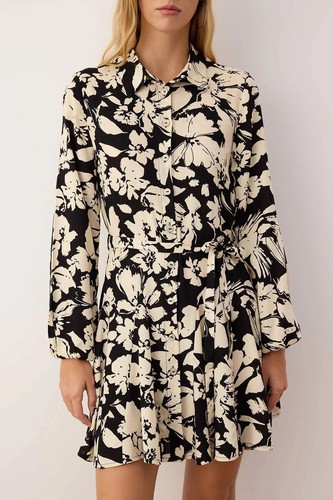 Zara black ecru floral - zara,