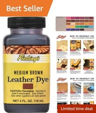 4 oz Medium Brown Leather Dye